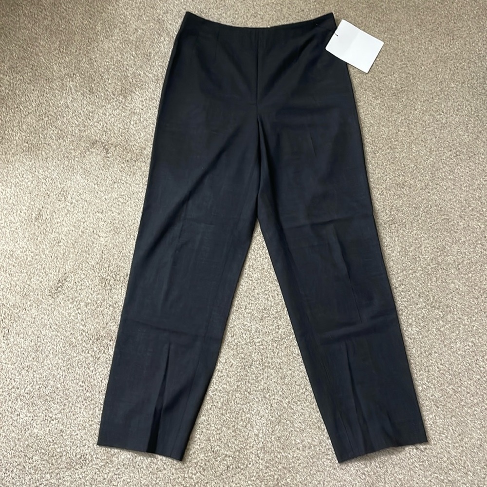 Piazza Sempione Harion Black Trousers Size IT42 / US 6 Lightweight wool blend